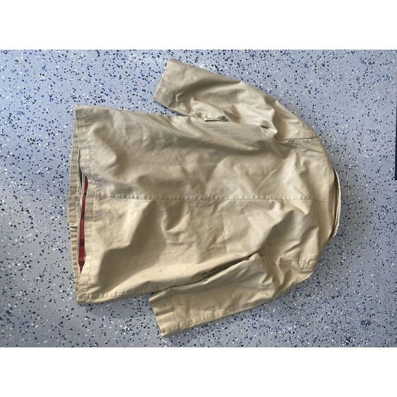 Vintage Zero King Overcoat Mens 44 Brown Wool USA Plaid Lined Missing Button - Picture 7 of 8